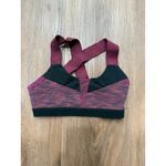 ALO Yoga Purple Red Space Dye Crisscross Back Sports Bra Workout Gym Active Photo 3