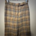 Evan Picone Vintage  100% wool Checkered Tan and Gray women’s Dress Pants Photo 1
