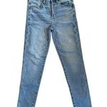 American Eagle High Rise Next Level Stretch Light Wash Skinny Jeans sz 6 Short Photo 0
