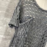 Akira Gray Oversized Cut Out Short Sleeve Top Photo 1