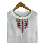 Johnny Was Barbour Embroidered Tunic Dress Linen Blend White WOMEN’S SIZE MEDIUM Photo 1