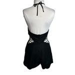 Jonathan Simkhai swim Christiana linen romper black Sz S Photo 9