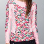 Lululemon NWOTLululemonShantiSurf RashGuard Flowabunga Steep Stripe Printed Bleached Coral Photo 0