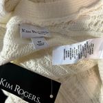 kim rogers Cable Knit Poncho Cape NWT  Curvy Ivory 1X Sleeveless Boho Y2K Casual Photo 7