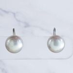 Vintage Screw On Earrings Faux Pearl Photo 0