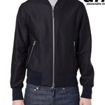 AMI Alexandre Mattiussi AMI PARIS Zip Track Jacket Drill Bomber XL Black Wool Photo 0