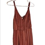 Molly Bracken  Geo Print Strappy Retro Rust Jumpsuit NWT Photo 4