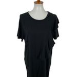 Nytt  Black Dress Large Casual Relaxed Fit Short Sleeve Minimalist Photo 1