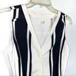 Ecru  Midi Striped Dress White & Navy Sz XS Photo 1