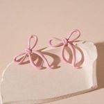 Pink Bow Earrings Photo 1
