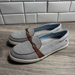 Wanderlust London Knot Womens Striped Slip On 12W Gray Size 12 Photo 2