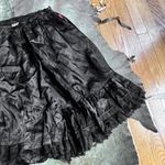 Fiorucci  Black Satin And Lace Gothic Dollette Skirt Photo 1