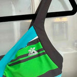 ZeroXposur  Swimwear Tankini Swim Top Dress Padded Cups Stripes Size Small S Photo 4