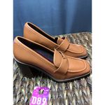Franco Sarto Pump Heels Women's 7.5 M Tan Leather Slip-On High Heels Loafers Photo 3