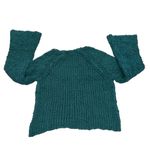 Free People Teal Blue V Neck Sand Dune Oversized Bell Sleeve Sweater size XS Photo 7