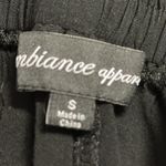 Ambiance Apparel Black Rayon High Rise Pull On Tie Waist Pocket Shorts Womens S Photo 6