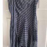 Alfani Womens 16 Duville Resport Navy Print Silk Skirt NEW Ruffle Feminine Blue Size 16P Photo 0