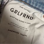 GRLFRND  The Rayssa Super High Rise Flare Jeans- Size 27 Photo 10