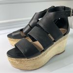 Loeffler Randall  black leather Sasha‎ Platform sandals size 7 Photo 3