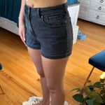 PacSun Black  Mom Jean Shorts High-Waisted Photo 3