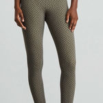 Everlane Polka Dot Perform Ankle Leggings Taupe Grey Photo 0