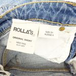 Rolla’s Original Short High Rise Cut Off Medium Juliet Wash Blue Denim Shorts Size 24 Photo 15
