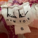 Nicole Miller  Women's Boho Floral Peasant Blouse, Cottage, Pink, Size Small Photo 5