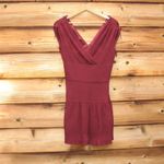 Maje Bordeaux Crepe Mini Dress Photo 2