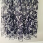 Lulus  Black Floral Print Tulle Bustier Maxi Dress NWT Photo 1