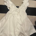 For Love & Lemons  White Ruffle Dress Photo 2