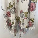 Torrid Sleeveless Ivory Floral Gauze Flowy High Low Summer Dress EUC Sz 1X Photo 2