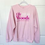 Gildan Pink crewneck sweatshirt ELLE WOODS 2020 LARGE Photo 0