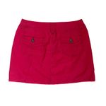 Faded Glory ‎ Cargo Mini Skirt sz 8 Med Cotton Utility Red Y2K Hipster Trendy 90s Photo 2