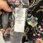 Loft Womens 2 Black Multicolor Floral Paisley Dress Boho Chic Workwear Cottage Photo 4