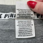 PINK - Victoria's Secret Victoria’s Secret PINK Gray Cheetah Flannel Sweatshirt Photo 9