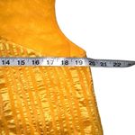 frame denim NWOT Frame Draped Halter Yellow Orange Silk Sleeveless Top MEDIUM Photo 5