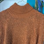 Who What Wear Who what where are rust colored nubby turtleneck with lightly puffed sleeves Photo 5