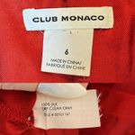 Club Monaco  Silk Sleeveless Romper Red size 6 Photo 5