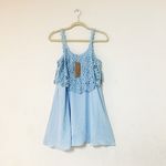 Francesca's Crochet Layered Boho Dress Photo 4