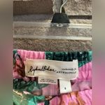 Anthropologie Raphael Balme Peacock Flannel Sleep Pants & Shirt Top XS S Pink Photo 6