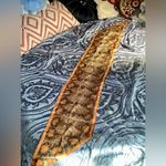 Vintage Orange & Brown Snakeprint Scarf Photo 6