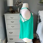 YA Los Angeles  Silk Tank Womens Large Top Needlepoint Open Back Flowy Photo 8