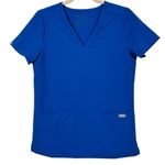 FIGS  Royal Blue Casma Scrub Top S Photo 4