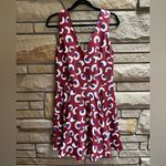 Elle Sasson Maroon Abstract Leopard Print V Photo 4