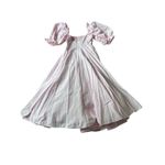 Selkie Maria Midi Dress Size Small Pink Cotton Puff Sleeve Smocked Coquette Photo 6