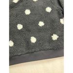 Lou & grey Black Multi Polka Dot Fleece Pullover Sweatshirt Women's Size M New Photo 3