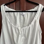 The Sleep Shirt Sleeveless Cotton Nightie Night Dress White Size undefined Photo 4