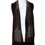 Anthropologie  Mabli Vest by Sleeping On Snow Brown White Size XS/S Womens Photo 6
