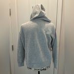 American Eagle  Outfitters Gray V-Neck hoodie with Floral Embroidery Photo 3