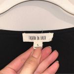 Fashion On Earth  Cropped Black Top Women’s Size Small Soft Lightweight Shirt! Photo 2